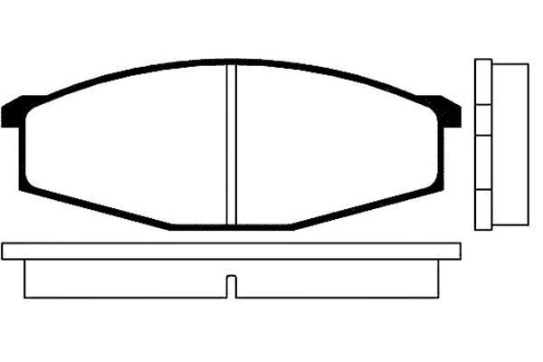 KAVO PARTS stabdžių trinkelių rinkinys, diskinis stabdys BP-6502